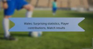 Wales: Surprising statistics, Player contributions, Match results